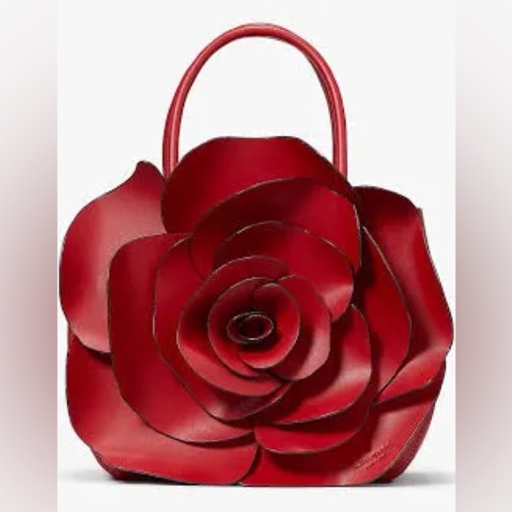 Kate Spade Flora 3D Rose Crossbody Bag Candied Cherry Novelty Handbag Purse NWT